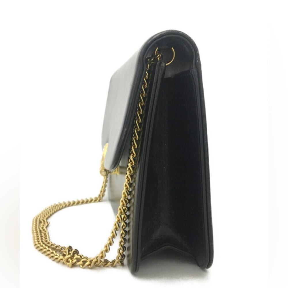 Dior Black Leather bag with Gold Chain - Picture 5 of 10